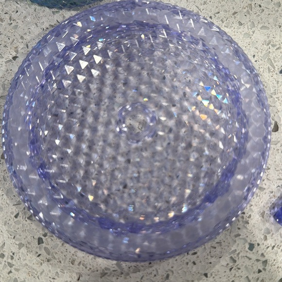 24oz blue and purple studded Starbucks tumbler. - Picture 6 of 7